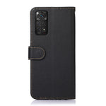 KHAZNEH For Xiaomi Redmi Note 11 4G (Qualcomm)/Note 11S 4G RFID Blocking Litchi Texture Phone Case PU Leather Wallet Stand Cover