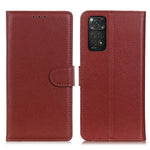 Xiaomi Redmi Note 11 4G (Qualcomm)/Note 11S 4G Litchitextur Plånboksfodral PU-läderfodral med innersida i TPU