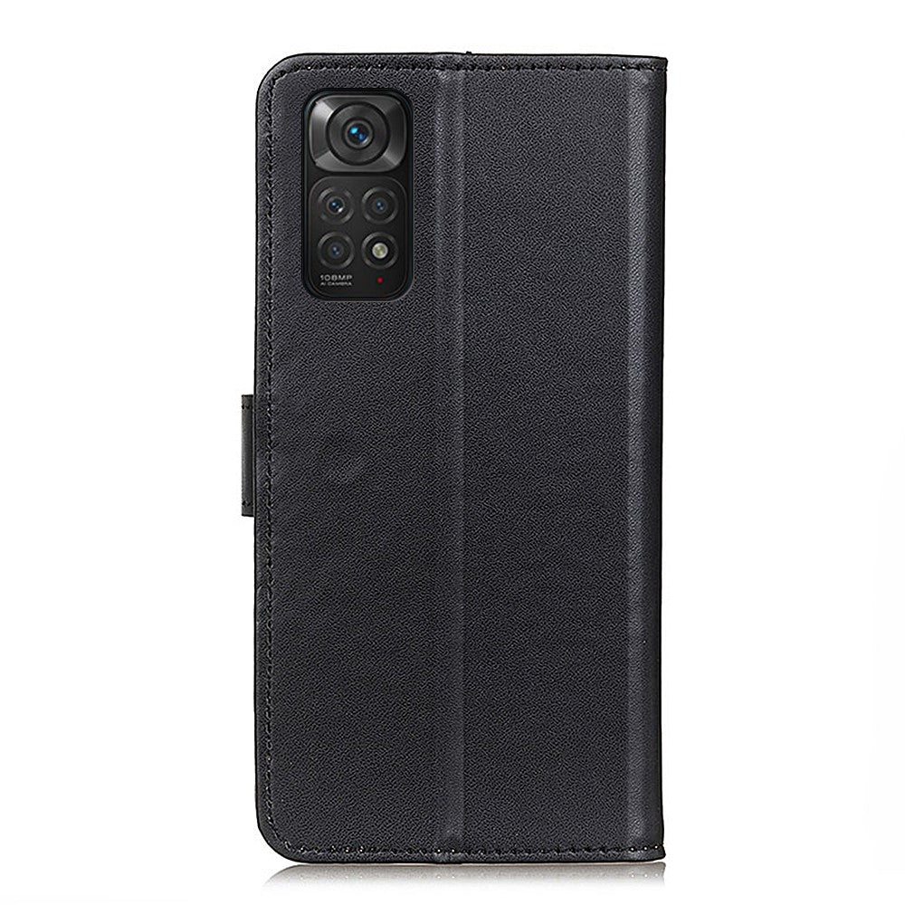 For Xiaomi Redmi Note 11 4G (Qualcomm)/Note 11S  4G Magnetic Clasp PU Leather Wallet Phone Case with Foldable Stand