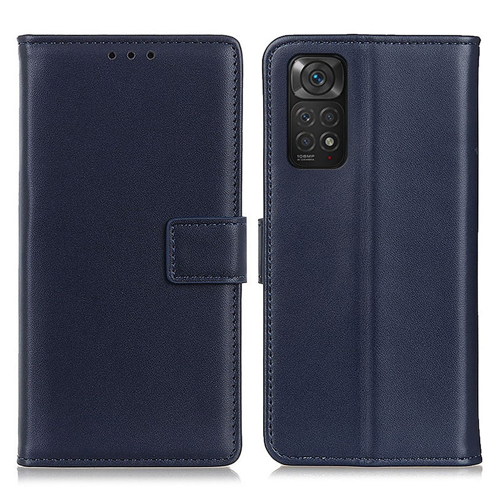 For Xiaomi Redmi Note 11 4G (Qualcomm)/Note 11S  4G Magnetic Clasp PU Leather Wallet Phone Case with Foldable Stand