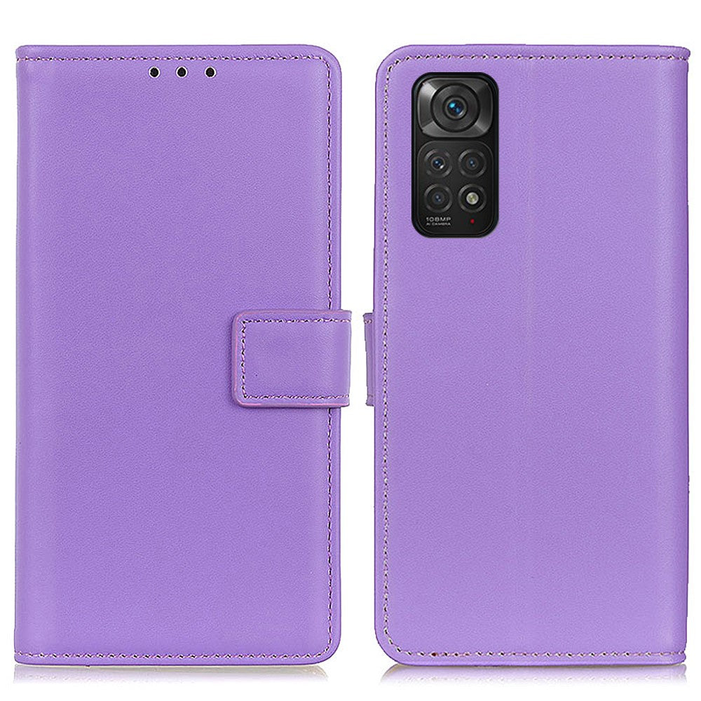 For Xiaomi Redmi Note 11 4G (Qualcomm)/Note 11S  4G Magnetic Clasp PU Leather Wallet Phone Case with Foldable Stand
