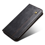 Xiaomi Redmi Note 12 Pro 4G / 11 Pro 4G (MediaTek) / Note 11 Pro 5G (Qualcomm) Folio Stand Plånboksfodral Vaxartad Crazy Horse-textur PU-läder Magnetiskt absorberande fodral