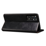 Xiaomi Redmi Note 12 Pro 4G / 11 Pro 4G (MediaTek) / Note 11 Pro 5G (Qualcomm) Folio Stand Plånboksfodral Vaxartad Crazy Horse-textur PU-läder Magnetiskt absorberande fodral