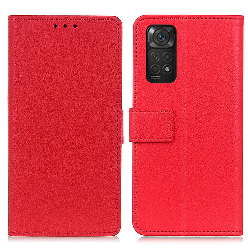 Xiaomi Redmi Note 11S 4G / Redmi Note 11 4G (Qualcomm) Folio Läder Plånboksfodral Stativfunktion Magnetisk Stängning Flipfodral