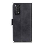 For Xiaomi Redmi Note 11S 4G / Redmi Note 11 4G (Qualcomm) Textured Leather Flip Folio Wallet Cover Stand Book Shockproof TPU Inner Shell