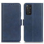 For Xiaomi Redmi Note 11S 4G / Redmi Note 11 4G (Qualcomm) Textured Leather Flip Folio Wallet Cover Stand Book Shockproof TPU Inner Shell