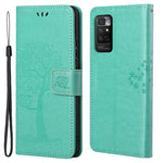 For Xiaomi Redmi Note 11 4G (Qualcomm) / Redmi Note 11S 4G Wallet Phone Case Owl Tree Pattern Imprinted PU Leather Stand Flip Protective Cover with Strap