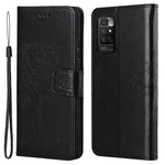 Xiaomi Redmi Note 11 4G (Qualcomm) / Redmi Note 11S 4G Plånboksfodral med Ugglaträdmönster, PU-läder, stativ, fällbart skyddsfodral med rem
