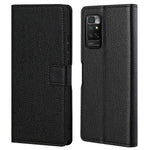 For Xiaomi Redmi Note 11 4G (Qualcomm) / Redmi Note 11S 4G PU Leather Wallet Phone Case Litchi Texture Flip Folio Book Stand Shockproof Cover