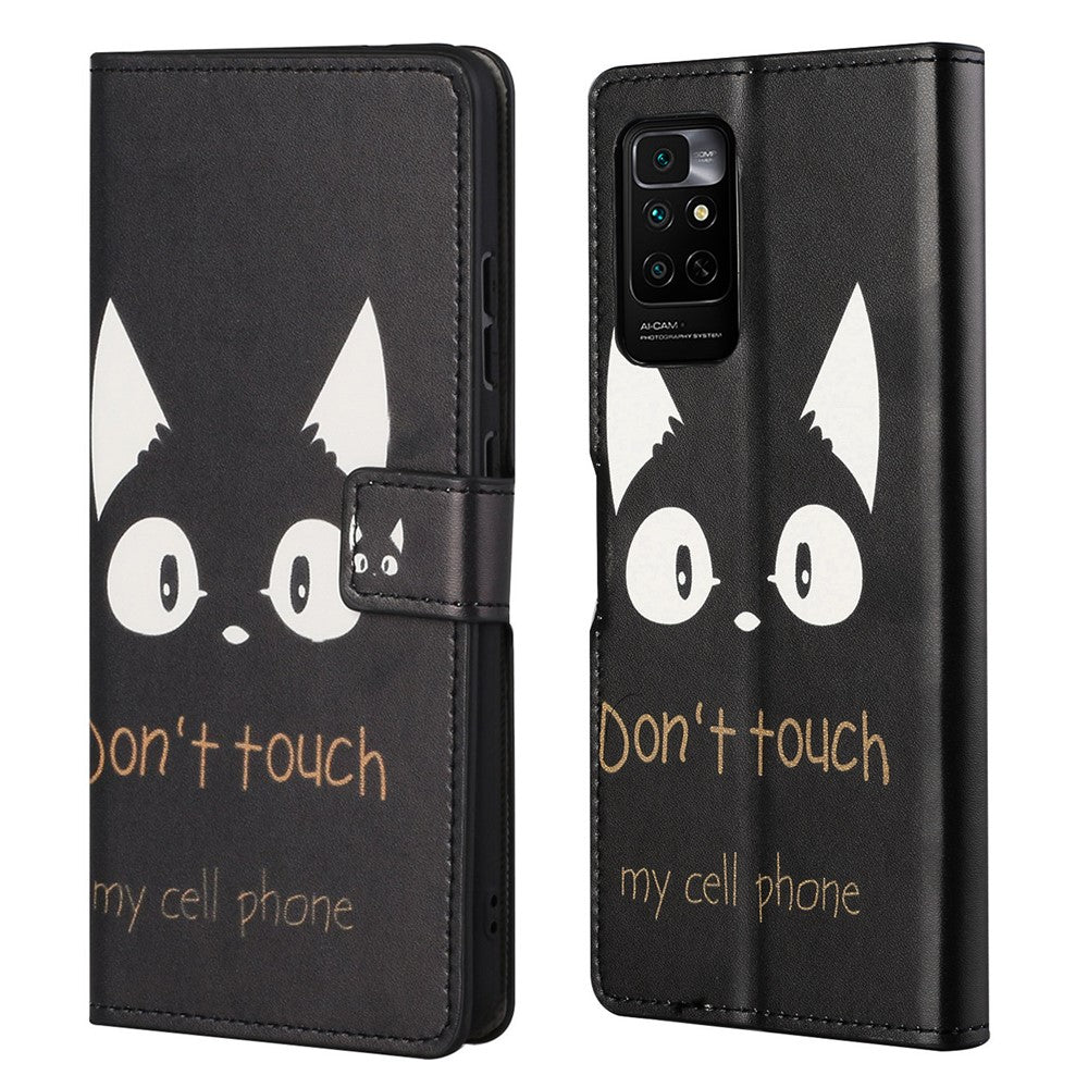 Xiaomi Redmi Note 11S 4G / Redmi Note 11 4G (Qualcomm) Mönstertryck PU-läder Plånboksfodral Stativfunktion Flipfodral