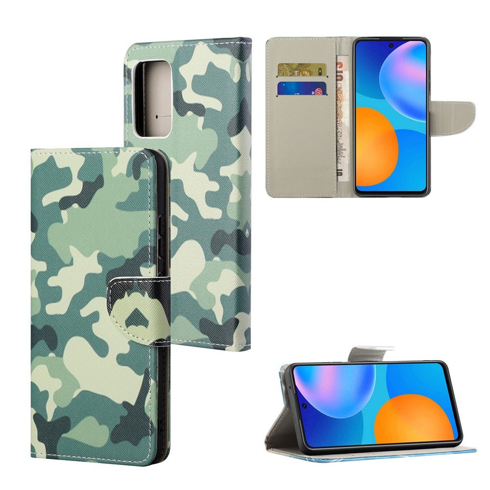 For Xiaomi Redmi Note 11 4G (Qualcomm) / Redmi Note 11S 4G Cross Texture PU Leather Phone Case Stand Magnetic Flip Pattern Printing Cover