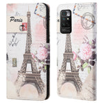 Xiaomi Redmi Note 11 4G (Qualcomm) / Redmi Note 11S 4G Korsstruktur PU-lädermobilskal Stativ Magnetiskt Flip Mönster Tryck Fodral