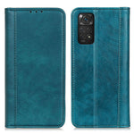For Xiaomi Redmi Note 11S 4G / Redmi Note 11 4G (Qualcomm) Litchi Texture Split Leather Case Stand Hidden Magnetic Adsorption Shockproof Flip Wallet Cover