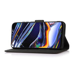 KHAZNEH Case for Xiaomi Redmi Note 11S 4G / Redmi Note 11 4G (Qualcomm), Textured PU Leather Folio Flip Wallet Case with Stand