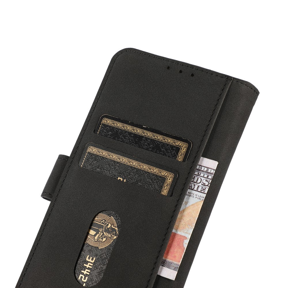 KHAZNEH Case for Xiaomi Redmi Note 11S 4G / Redmi Note 11 4G (Qualcomm), Textured PU Leather Folio Flip Wallet Case with Stand