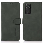 KHAZNEH-skal till Xiaomi Redmi Note 11S 4G / Redmi Note 11 4G (Qualcomm), texturerat PU-läderfodral med fällbart mönster och stativ