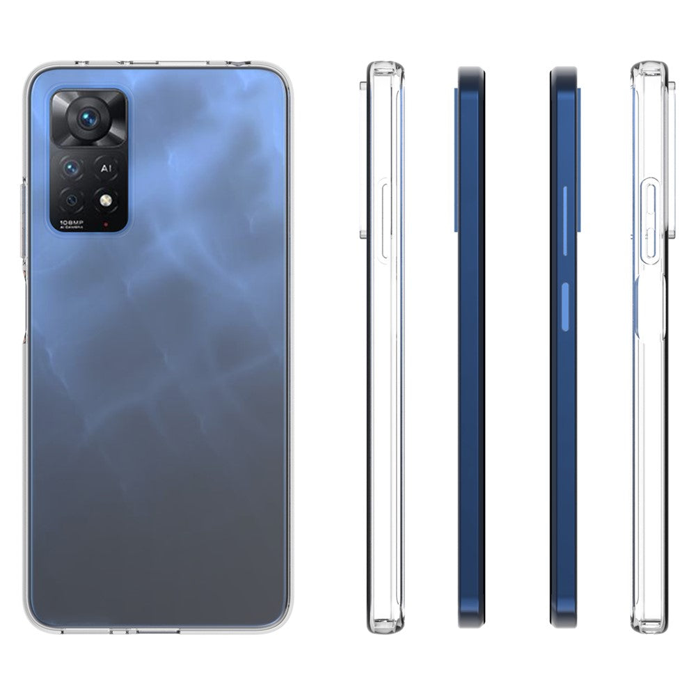 For Xiaomi Redmi Note 11 Pro 5G (Qualcomm)/4G (MediaTek) 10Pcs/Pack Inner Watermark-resistant Case Ultra-slim Clear Soft TPU Phone Protective Cover
