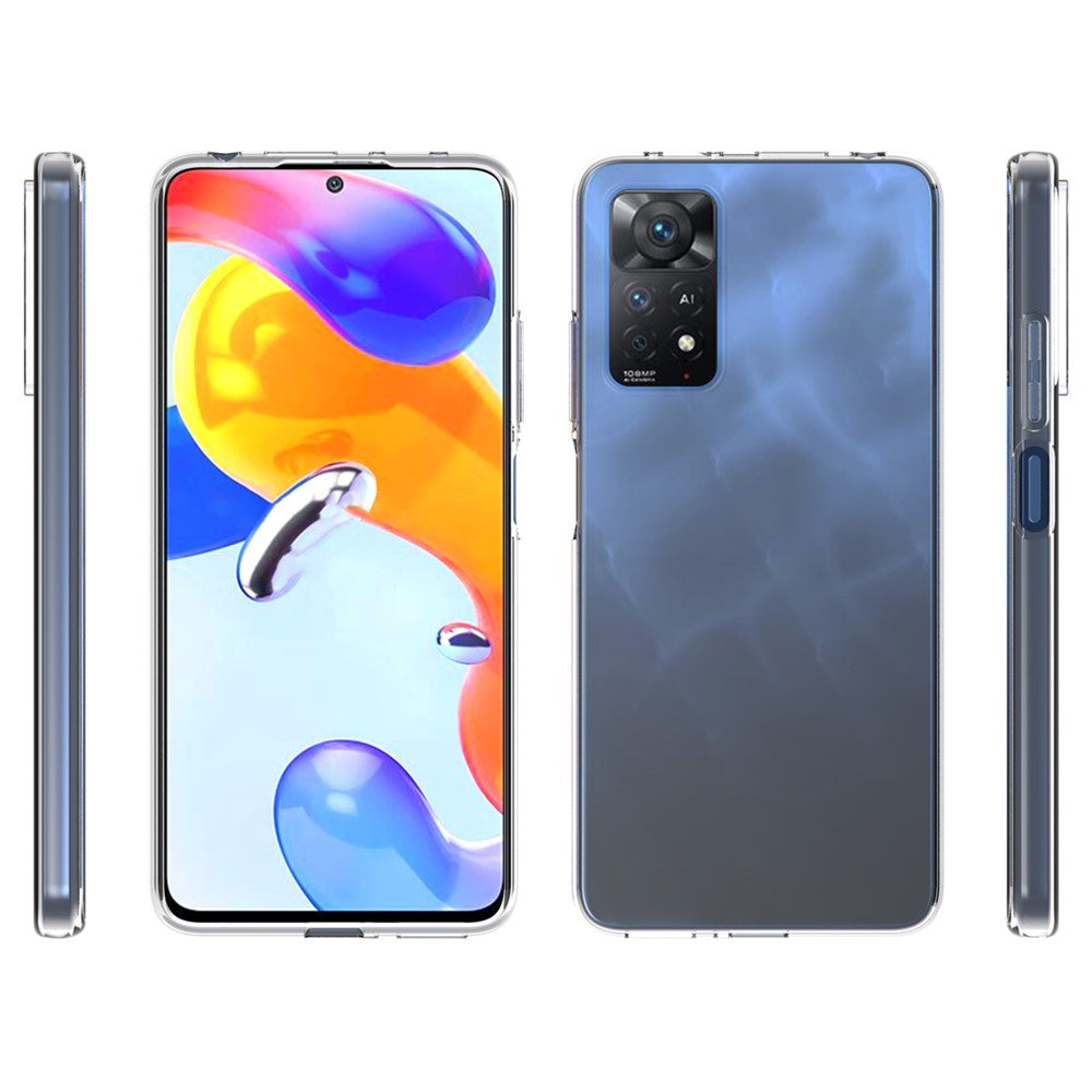 For Xiaomi Redmi Note 11 Pro 5G (Qualcomm)/4G (MediaTek) 10Pcs/Pack Inner Watermark-resistant Case Ultra-slim Clear Soft TPU Phone Protective Cover