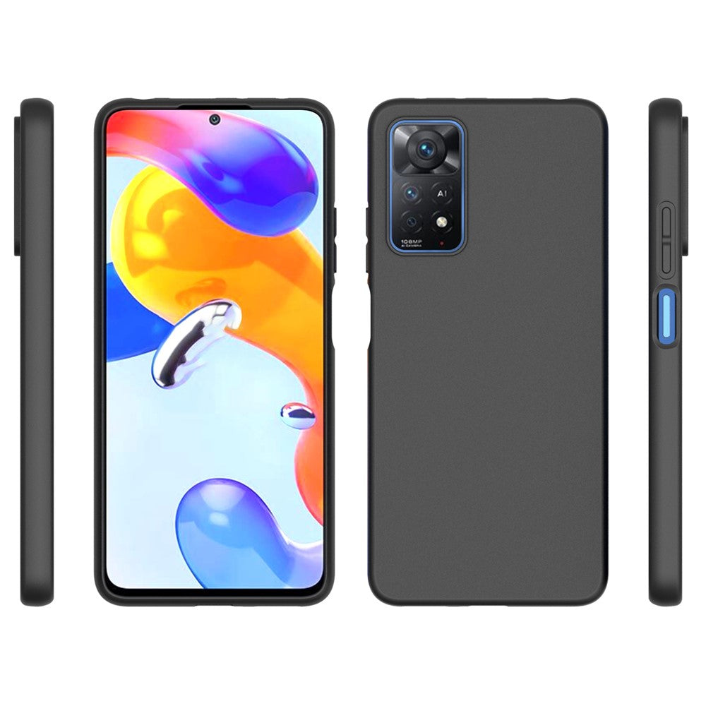 For Xiaomi Redmi Note 11 Pro 5G (Qualcomm)/4G (MediaTek) 10Pcs/Pack Double-sided Matte TPU Phone Case Protective Cover