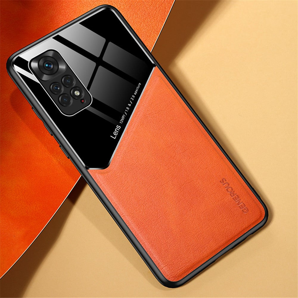 For Xiaomi Redmi Note 11 4G (Qualcomm)/Note 11S 4G Phone Case Shockproof Cover Anti-Fall TPU Frame Phone Protector with Magnetic Metal Sheet/Precise Cut-Out