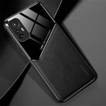 For Xiaomi 12 5G/12X 5G/12S 5G Precise Cut-Out Phone Case Shockproof Cover Anti-Fall Textured Leather Shell TPU Frame Protector with Magnetic Metal Sheet
