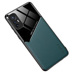 For Xiaomi 12 5G/12X 5G/12S 5G Precise Cut-Out Phone Case Shockproof Cover Anti-Fall Textured Leather Shell TPU Frame Protector with Magnetic Metal Sheet