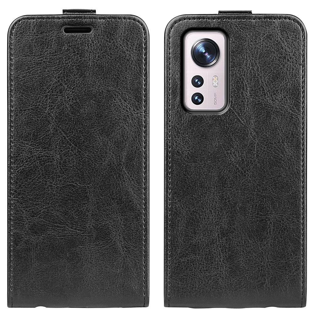 For Xiaomi 12 5G/12X 5G/12S 5G Crazy Horse Texture PU Leather Vertical Flip Full Protection Case Phone Cover with Card Holder