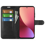 For Xiaomi 12 5G/12X 5G/12S 5G Litchi Texture Leather Cover Full Protection Stand Wallet Mobile Phone Case