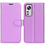 Xiaomi 12 5G/12X 5G/12S 5G Litchitexturerat läderfodral med full skyddsfunktion, stativ, plånbok, mobilmobilfodral