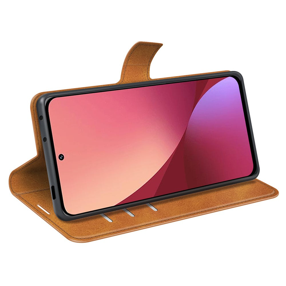 Xiaomi 12 Pro 5G/12S Pro 5G/12 Pro (Dimensity) 5G Texturerat PU-läder + TPU Allround Skyddande Stativ Plånboksfodral