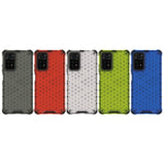 For Xiaomi Redmi Note 12 Pro 4G / 11 Pro 4G (MediaTek) / Note 11 Pro 5G (Qualcomm) Honeycomb Textured Soft TPU + Hard PC Phone Case Hybrid Protective Cover