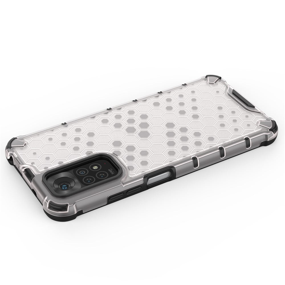 For Xiaomi Redmi Note 11 4G (Qualcomm)/Note 11S 4G Soft TPU + Hard PC Case Honeycomb Textured Anti-scratch Phone Cover