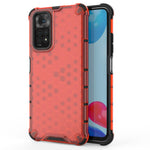 Xiaomi Redmi Note 11 4G (Qualcomm)/Note 11S 4G Mjukt TPU + Hårt PC-skal med bikakemönster och reptåligt mobilskal