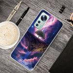 For Xiaomi 12/12X/12S 5G IMD Workmanship Phone Case Soft TPU Shock Absorption Slim Pattern Printing Protective Cover
