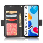 For Xiaomi Redmi Note 11 4G (Qualcomm) / Redmi Note 11S 4G Litchi Texture PU Leather Wallet Case Stand Magnetic Closure Shockproof Phone Cover
