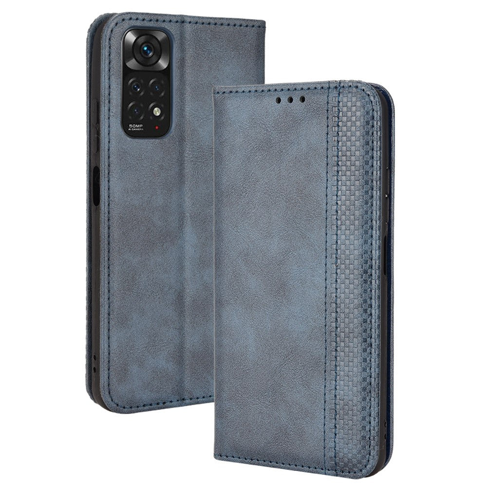 Xiaomi Redmi Note 11 4G (Qualcomm) / Redmi Note 11S 4G Vintage PU-läder plånboksfodral med mosaiktryck, magnetisk absorption
Flip Folio-fodral
