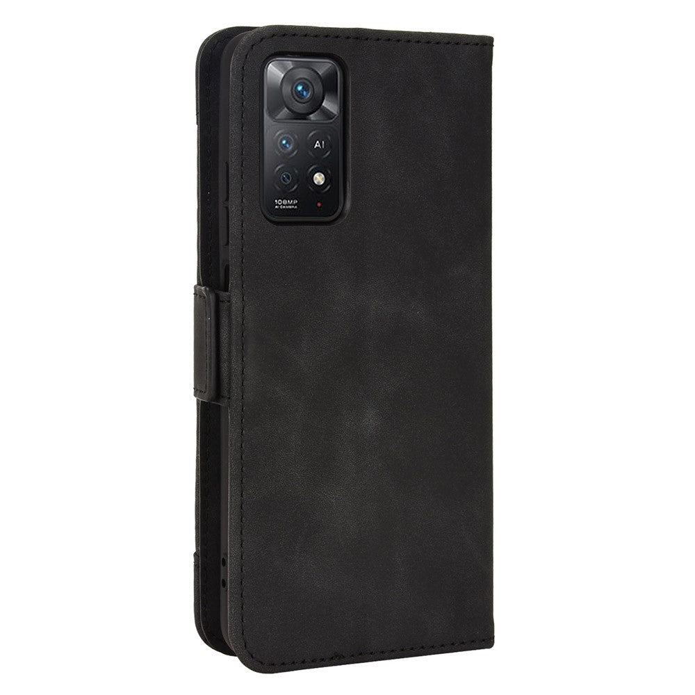Xiaomi Redmi Note 11 Pro 4G (MediaTek) / Note 11 Pro 5G (Qualcomm) / Note 12 Pro 4G / Note 11E Pro 5G pungfodral i PU-læder med stativ, magnetlukning, stødsikkert etui med flere kortpladser