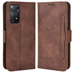 Xiaomi Redmi Note 11 Pro 4G (MediaTek) / Note 11 Pro 5G (Qualcomm) / Note 12 Pro 4G / Note 11E Pro 5G pungfodral i PU-læder med stativ, magnetlukning, stødsikkert etui med flere kortpladser