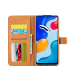 LC.IMEEKE Läderfodral till Xiaomi Redmi Note 11 4G (Qualcomm)/Redmi Note 11S 4G Folio Flip Plånboksfodral