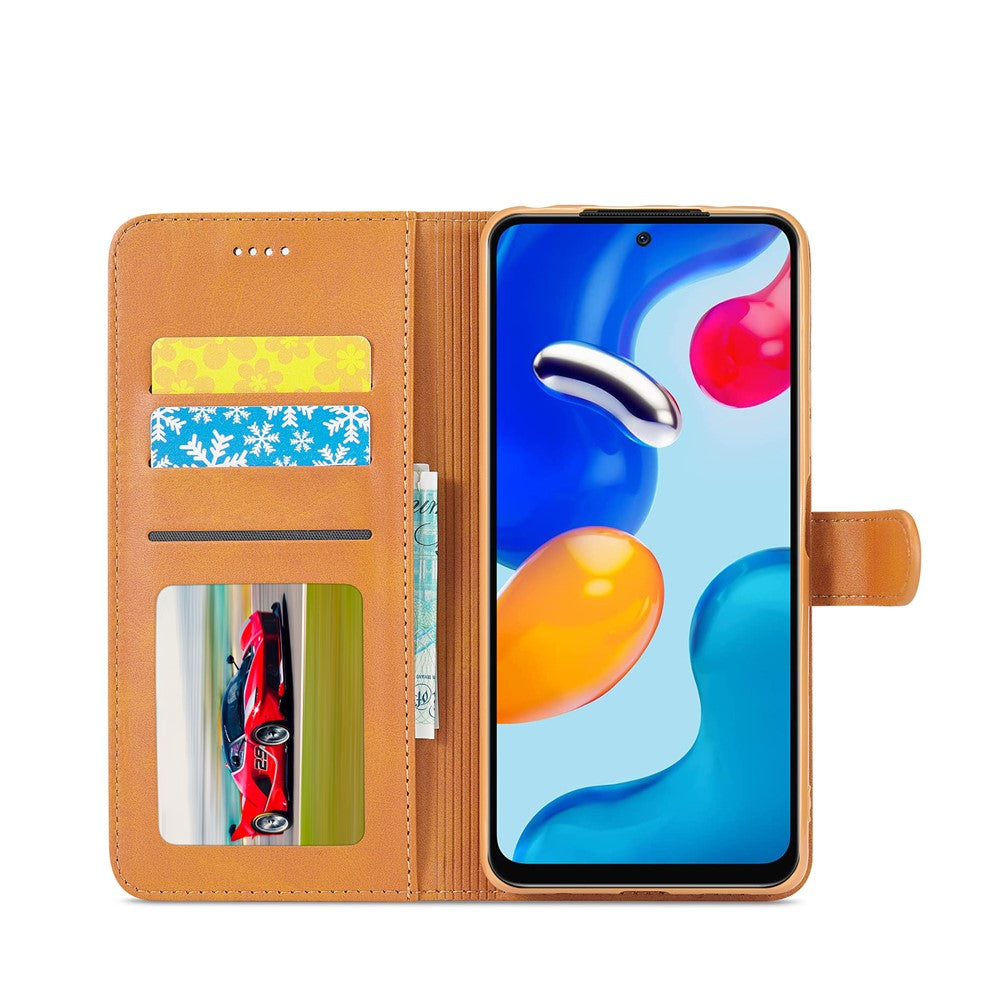 LC.IMEEKE Läderfodral till Xiaomi Redmi Note 11 4G (Qualcomm)/Redmi Note 11S 4G Folio Flip Plånboksfodral