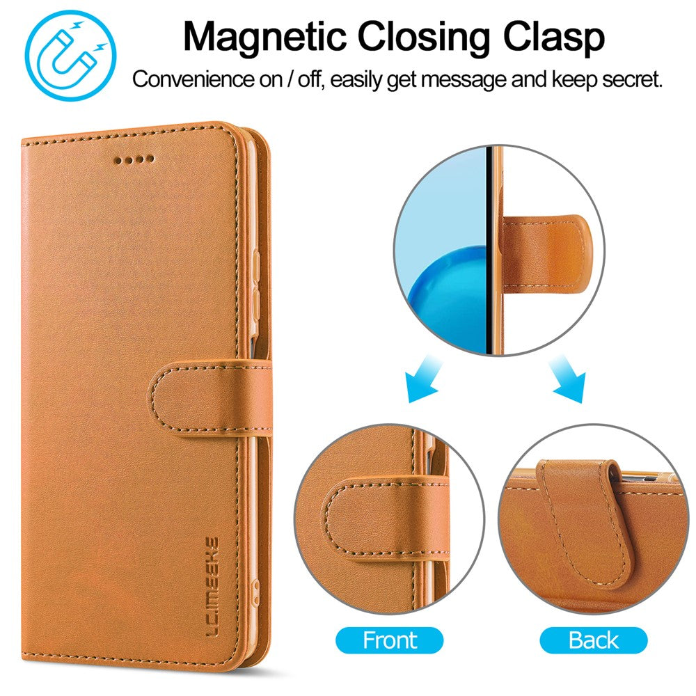 LC.IMEEKE Läderfodral till Xiaomi Redmi Note 11 4G (Qualcomm)/Redmi Note 11S 4G Folio Flip Plånboksfodral