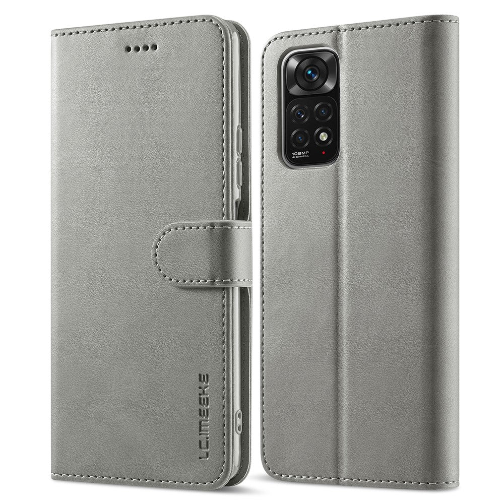 LC.IMEEKE Läderfodral till Xiaomi Redmi Note 11 4G (Qualcomm)/Redmi Note 11S 4G Folio Flip Plånboksfodral