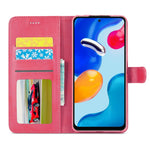LC.IMEEKE Leather Wallet Phone Case for Xiaomi Redmi Note 12 Pro 4G / 11 Pro 4G (MediaTek) / Note 11 Pro 5G (Qualcomm) with Adjustable Stand