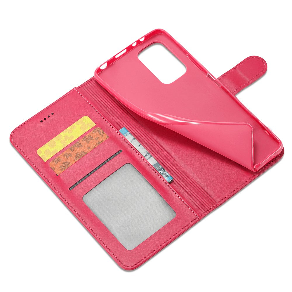LC.IMEEKE Leather Wallet Phone Case for Xiaomi Redmi Note 12 Pro 4G / 11 Pro 4G (MediaTek) / Note 11 Pro 5G (Qualcomm) with Adjustable Stand