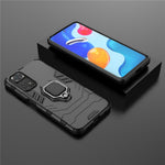 Xiaomi Redmi Note 11 4G (Qualcomm)/Note 11S 4G Ringstöd Hårt PC + Mjukt TPU Fallskyddande Skyddsskal mobilskal