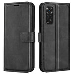 Xiaomi Redmi Note 11 4G (Qualcomm) / Redmi Note 11S 4G Fullt skydd, texturerat PU-läder, plånboksfodral, stativ, magnetiskt folio-fodral, mobilskal