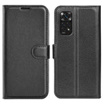For Xiaomi Redmi Note 11 4G (Qualcomm) / Redmi Note 11S 4G Litchi Texture Folding Stand Phone Case PU Leather Magnetic Closure Wallet Flip Cover