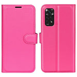 Xiaomi Redmi Note 11 4G (Qualcomm) / Redmi Note 11S 4G Litchitextur Vikbart Stativ mobilskal PU-läder Magnetisk Stängning Plånboksfodral med Flip