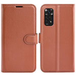 For Xiaomi Redmi Note 11 4G (Qualcomm) / Redmi Note 11S 4G Litchi Texture Folding Stand Phone Case PU Leather Magnetic Closure Wallet Flip Cover