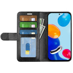 For Xiaomi Redmi Note 11 4G (Qualcomm) / Redmi Note 11S 4G PU Leather Wallet Flip Phone Case Crazy Horse Texture Magnetic Closure Stand Cover